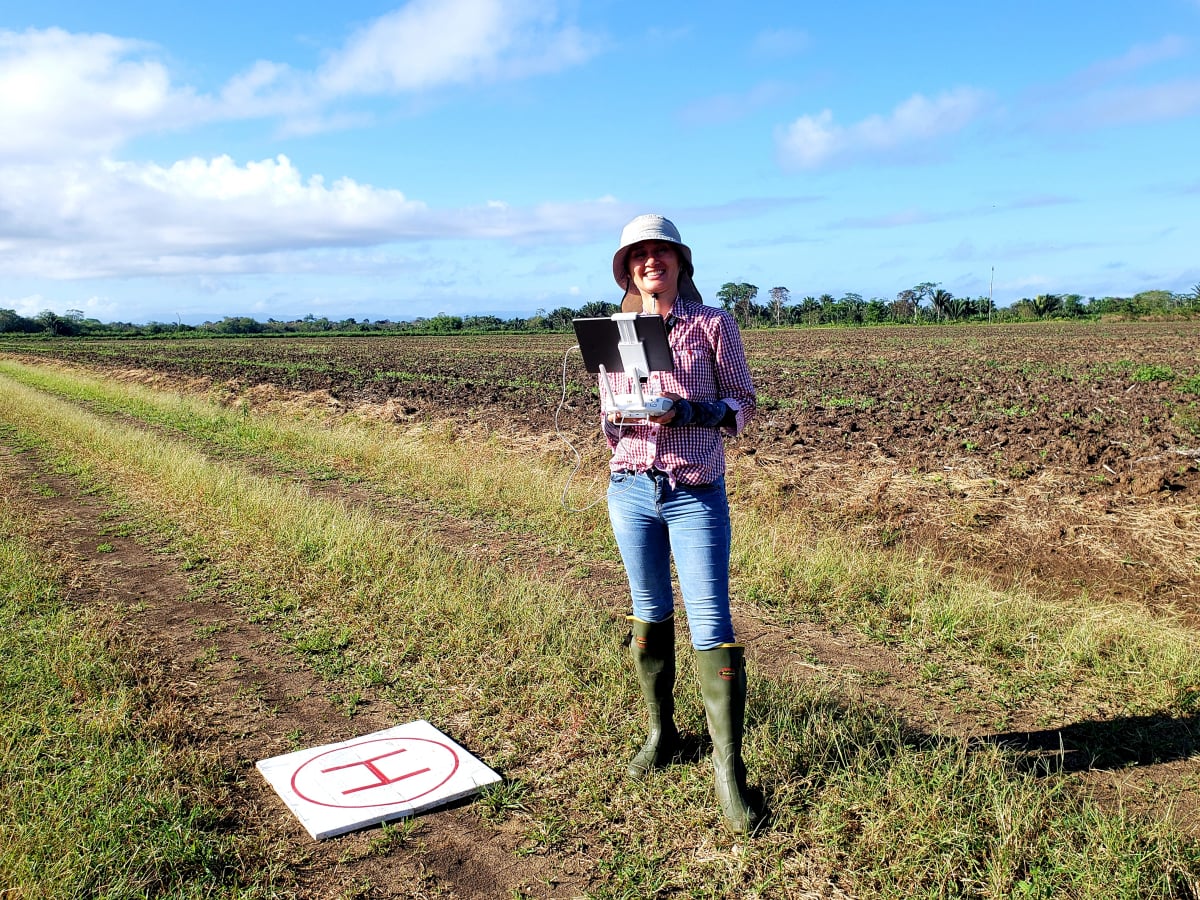 Women in agriculture contributing to precision farming
