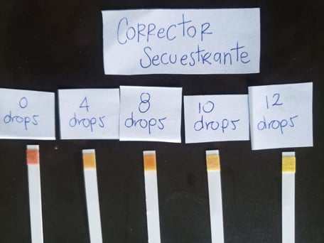 Corrector Secuestrante reducing water hardness